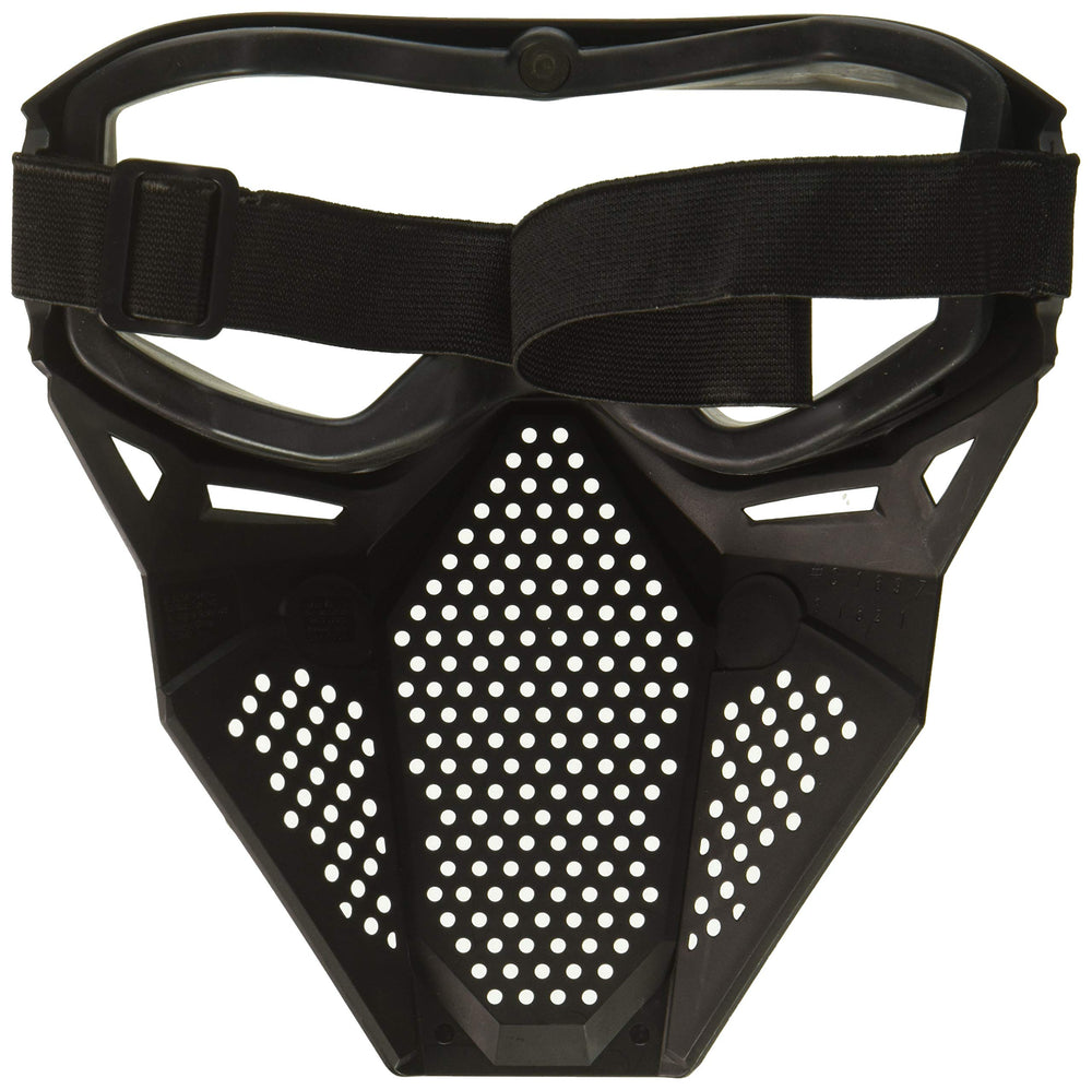 Nerf Rival Phantom Corps mask white, side view, breathable design for fast-paced rounds.