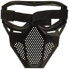Nerf Rival Phantom Corps mask white, side view, breathable design for fast-paced rounds.