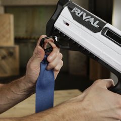 Nerf Rival Phantom Corps Helios XVIII-700 bolt-action mechanism shown for smooth cycling.