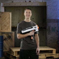 Nerf Rival Phantom Corps Helios XVIII-700 trigger-lock feature supports safer handling.