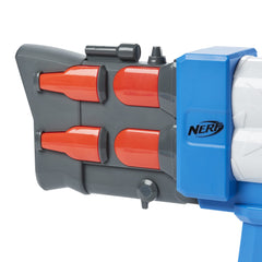 Nerf Roblox Arsenal Pulse Laser blaster side view showcases motorized blasting action