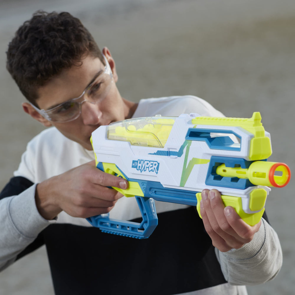 NERF Siege-50 hopper holds up to 50 rounds
