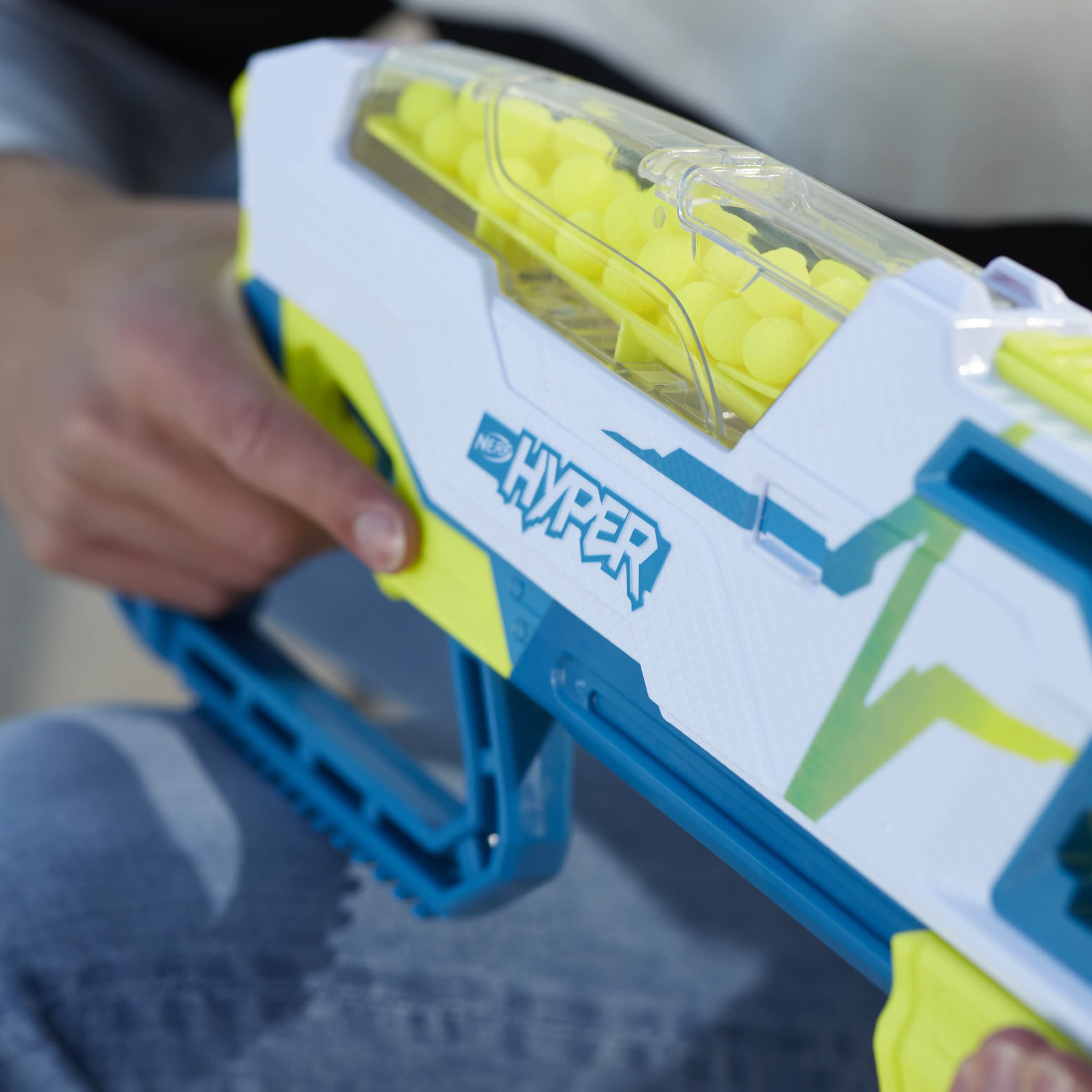 NERF Siege-50 slam-fire action during play