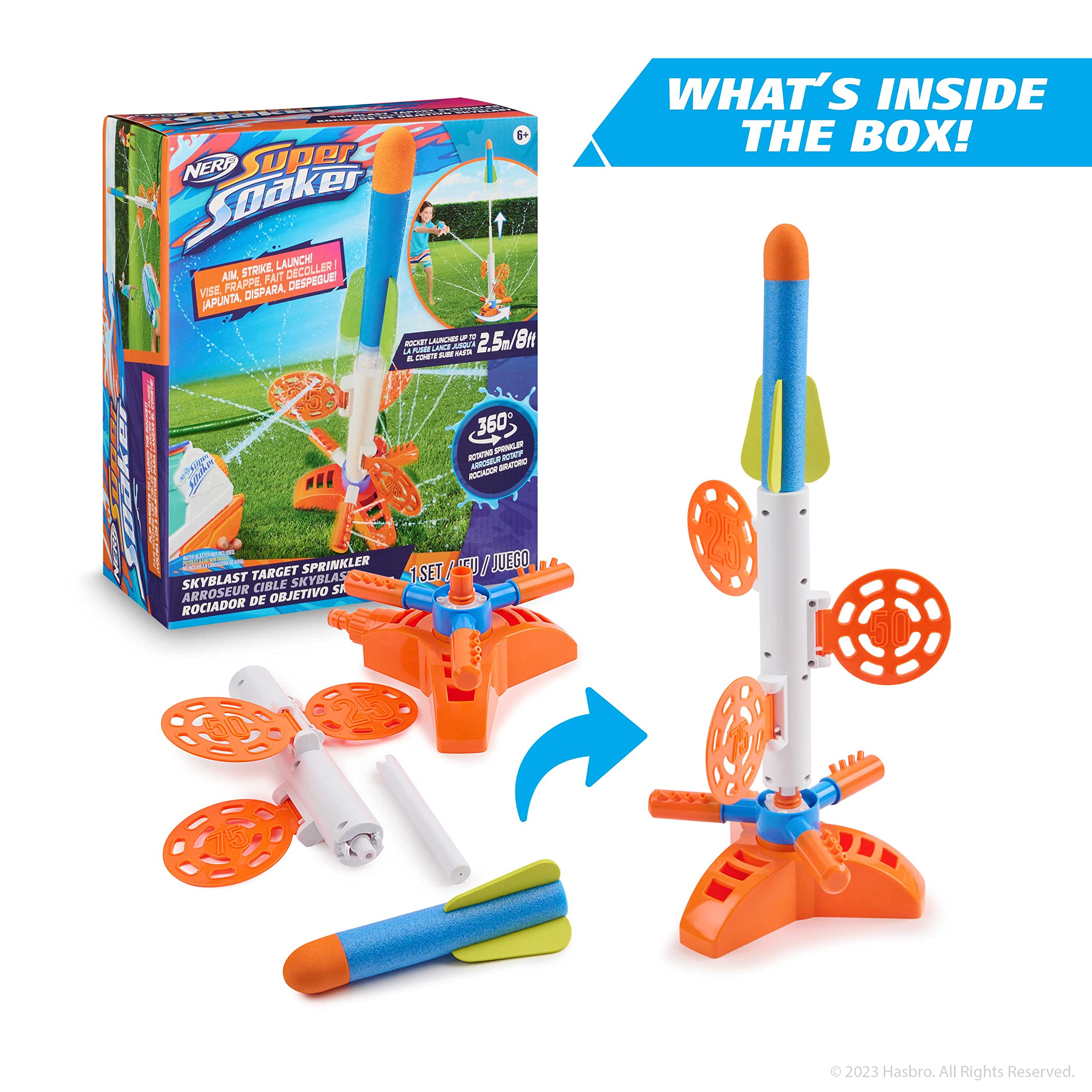 Nerf SkyBlast clear setup guide enables simple assembly