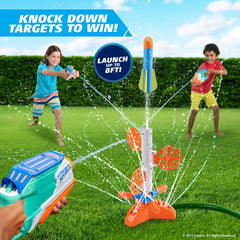 Nerf SkyBlast 360° sprinkler rotation provides full-coverage soaking