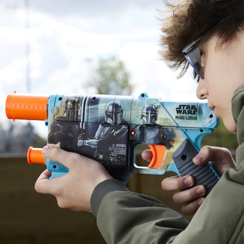 Nerf Star Wars Mandalorian soft foam darts designed for safe play