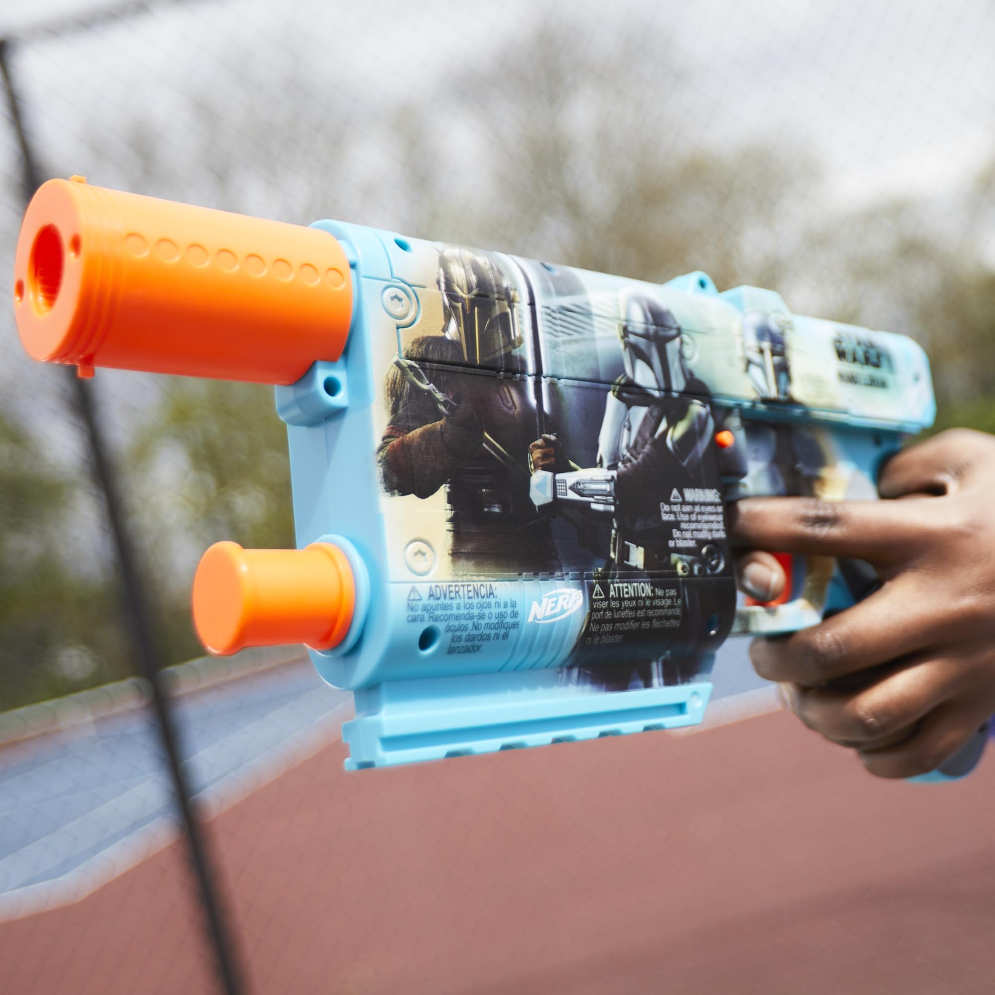 Nerf Star Wars Mandalorian tactical rail ready for accessories