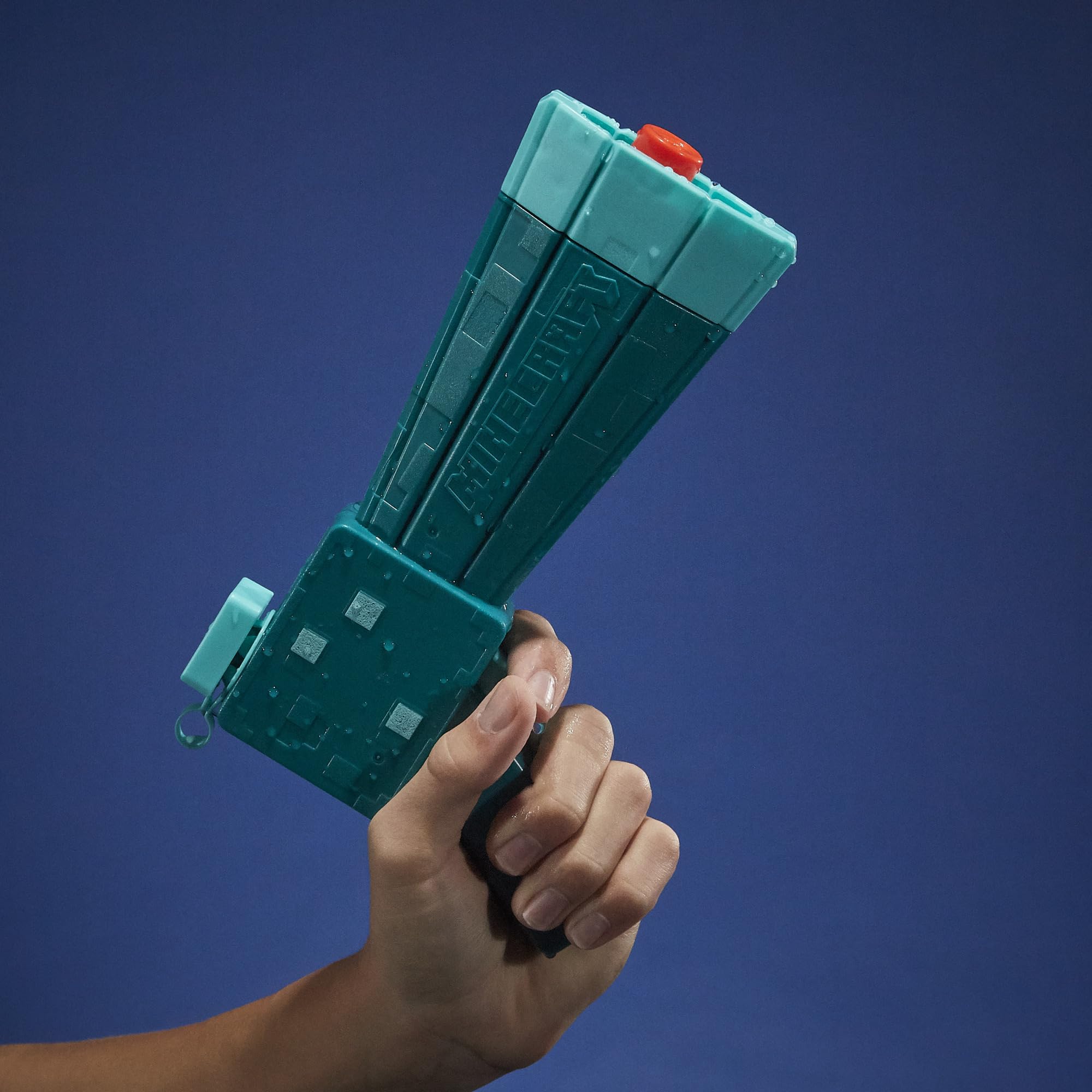 Nerf Super Soaker Minecraft Glow Squid themed playtime and collectibility