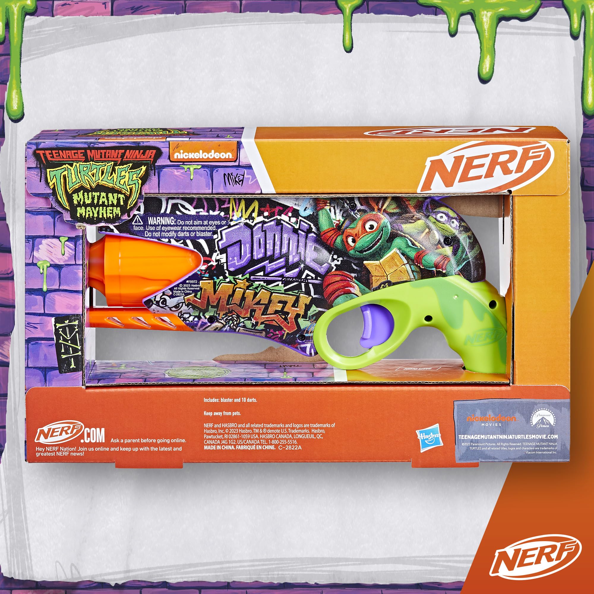 Nerf TMNT blaster hammer-action priming in action