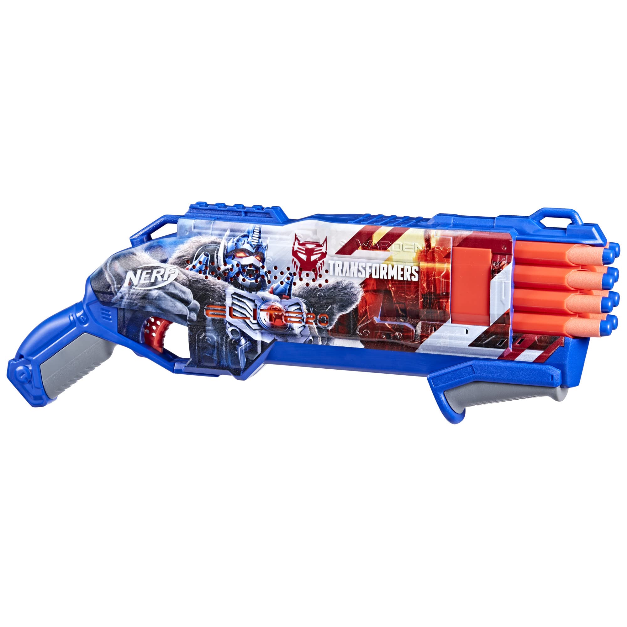 Nerf Transformers Optimus Primal blaster in its packaging
