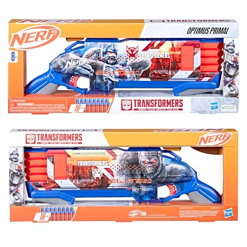 Nerf Transformers Optimus Primal blaster with included darts ready to go