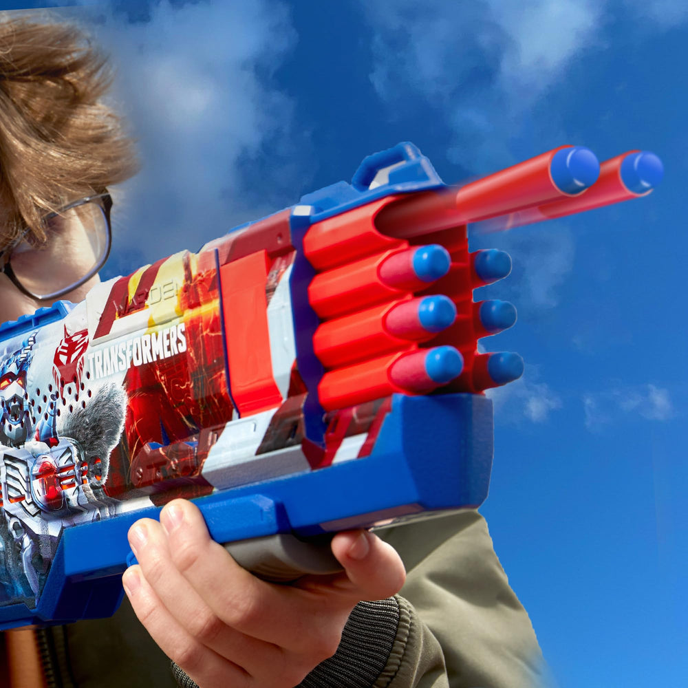 Nerf Transformer Optimus Primal blaster tactical rail for accessories