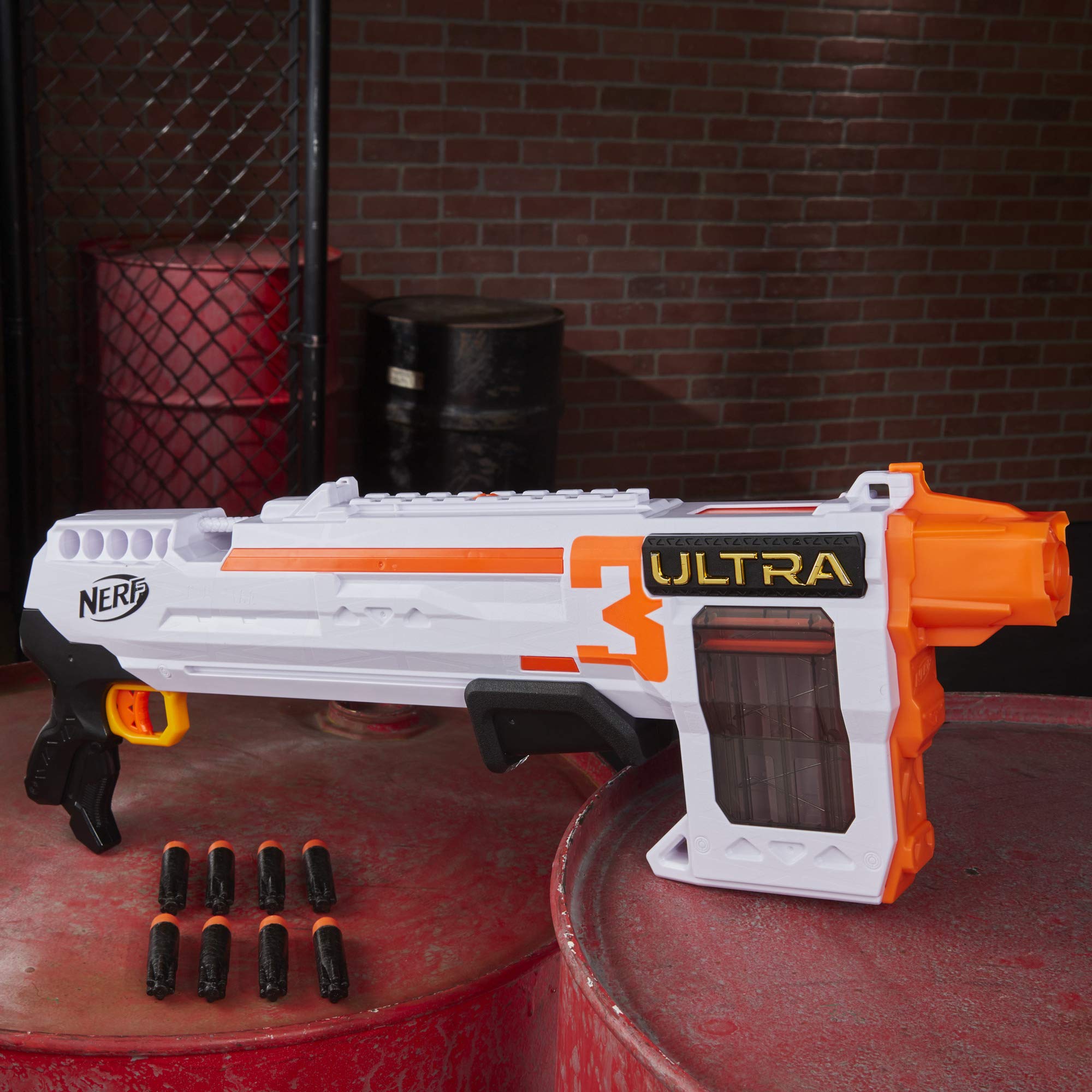Nerf Ultra darts flight-tip Aerfin technology for stable flight.