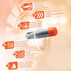 Nerf Ultra darts in flight illustrate long-distance performance and consistency.