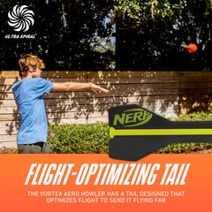 NERF Vortex Aero Howler foam ball with soft foam for safe indoor play