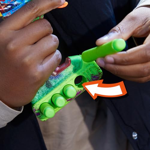 NERF Zombie Driller back-view showcases sturdy craftsmanship and grip