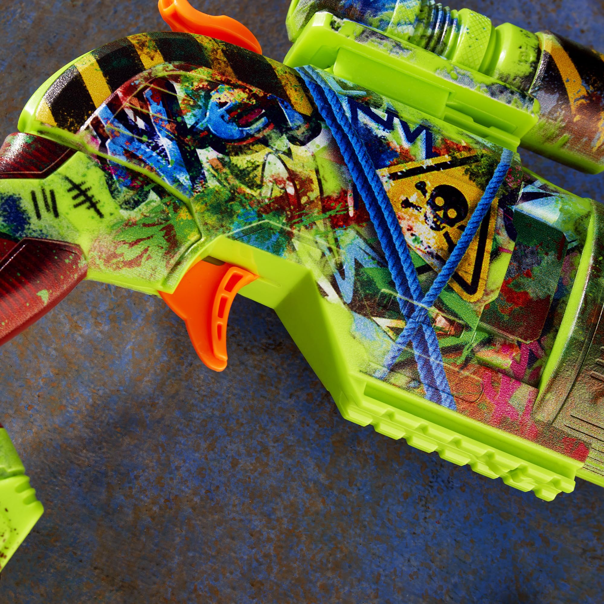 NERF Zombie Driller battle-gear design adds immersive zombie-themed play