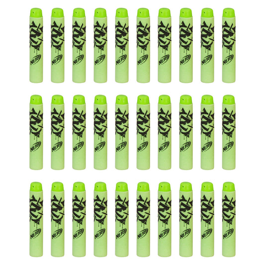 Nerf Zombie Strike 30-dart refill pack for quick reloads in action.