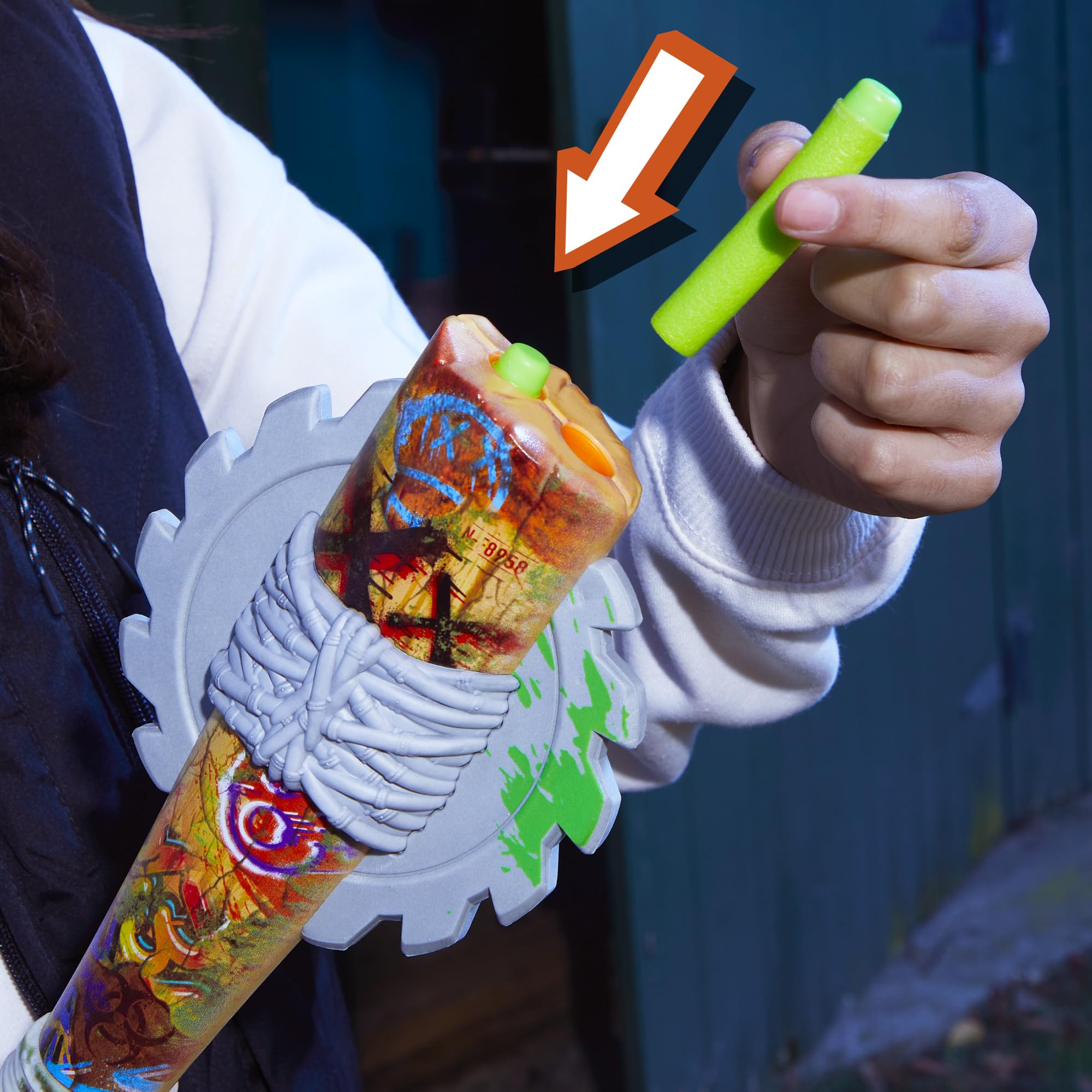 Nerf Zombie Strikeout bat-inspired design for themed backyard battles.