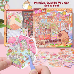 Nerscina DIY 3D sticker scene mini room assembly for hands on creativity