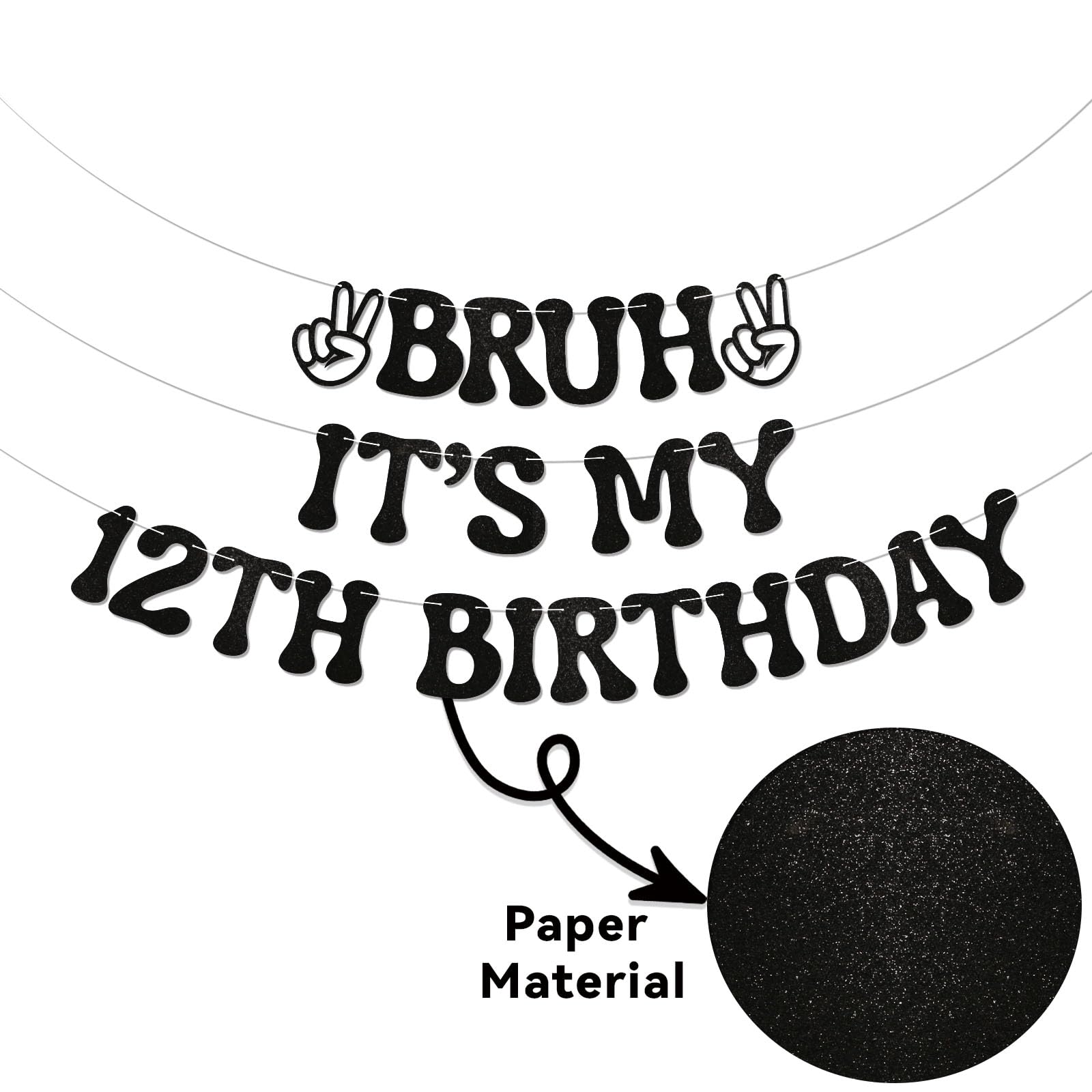 Nesinpa teen boy party banner wall decor with bold lettering for standout displays.