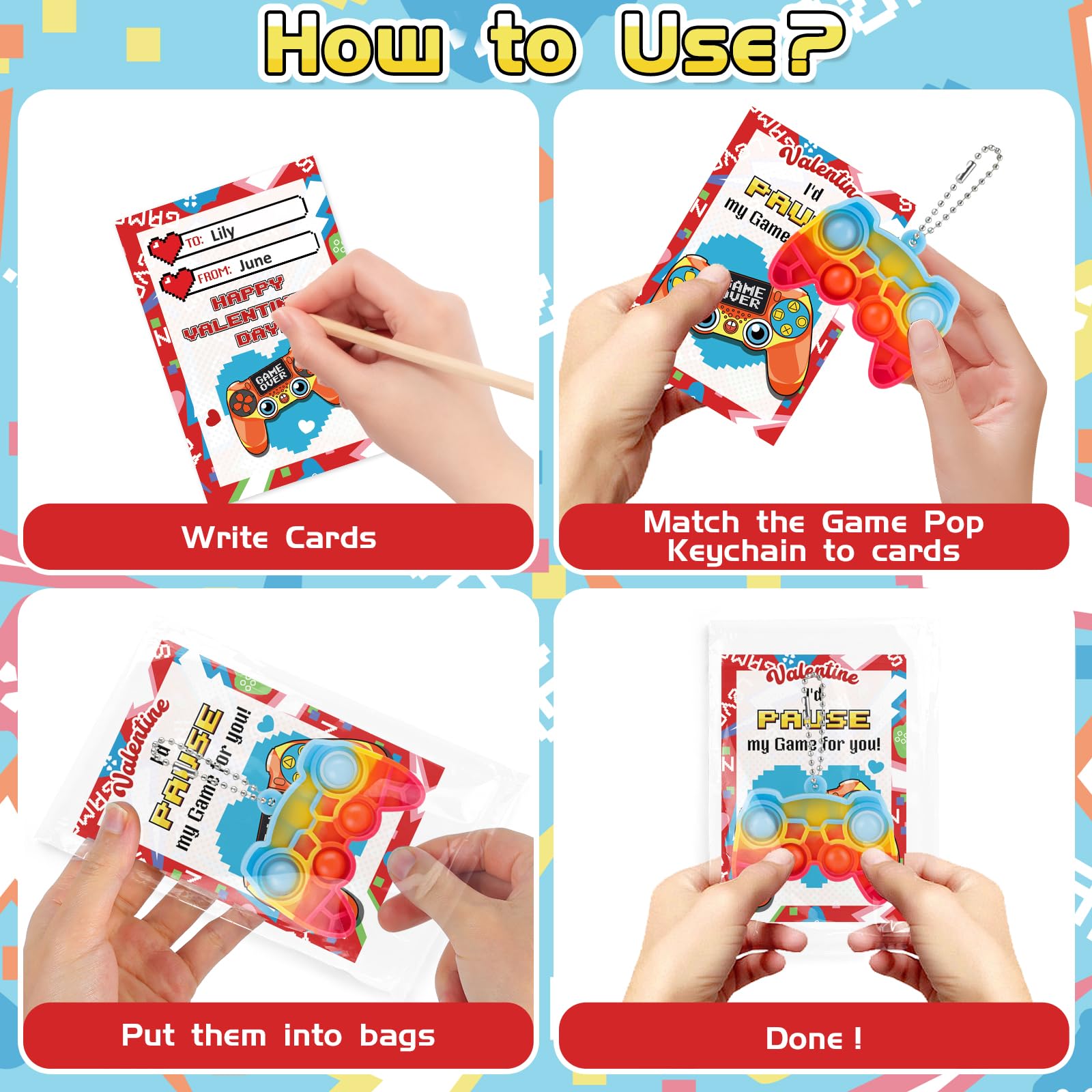 NEUBSAW game keychains are non-toxic and durable, making them classroom-safe accessories.