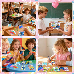 NEUBSAW valentines cards with six themes, great for decorations and play.