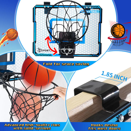 NEUBSAW mini hoop with electronic scoreboard for instant score updates during play.