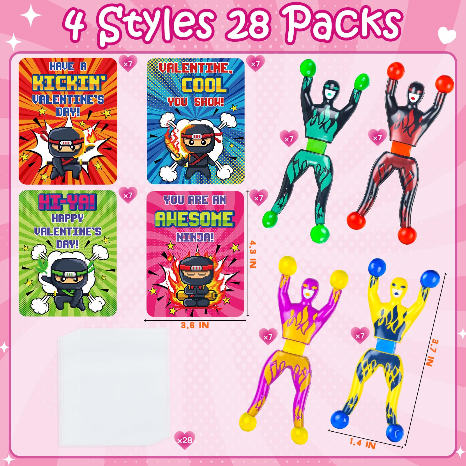NEUBSAW sticky wall climbing ninja toy clings to glass and walls.