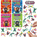 NEUBSAW valentines ninja cards with four designs for classroom exchanges.