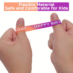 Neureyte party and classroom bracelets arranged for decor and gifting