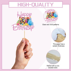 NEW BARLEY Princess cake topper on dessert table sparks smiles and photos.