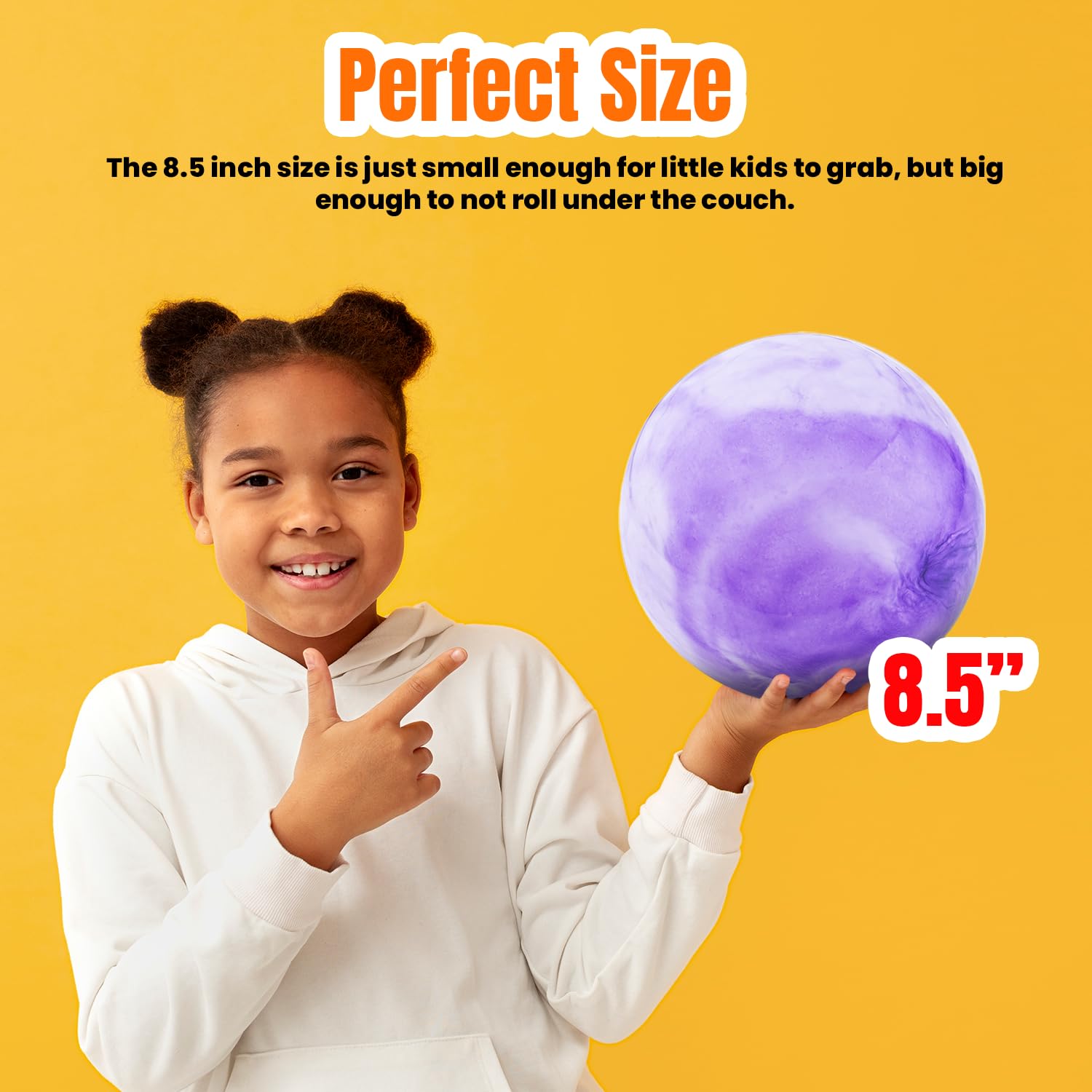 New Bounce marbleized balls offer sensory textures and vivid visuals for kids