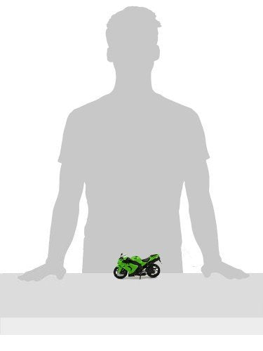 NewRay Kawasaki ZX-10R 2006 green licensed model ideal for decorative display.