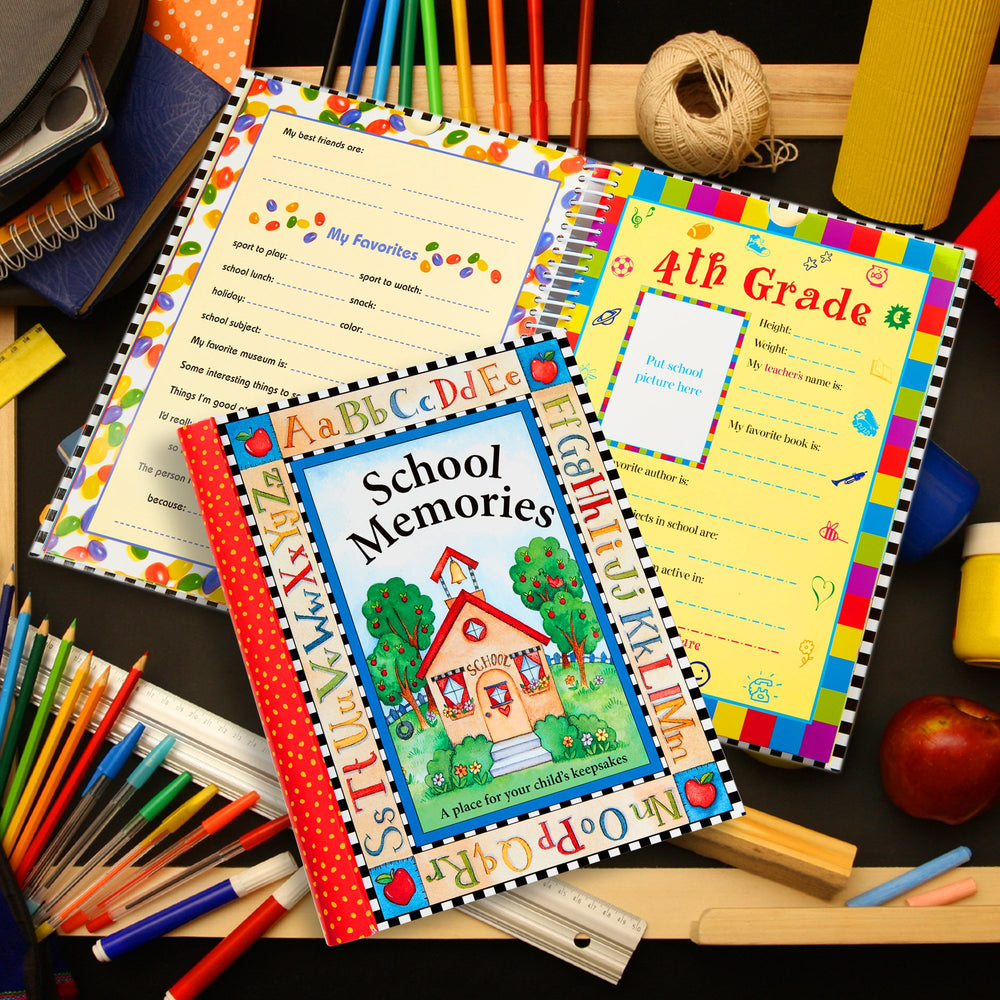 New Seasons Deluxe keepsake album pages with colorful illustrations invite preschool memory storytelling.