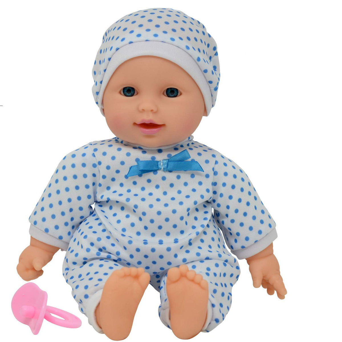 The New York Doll Collection 11inch soft-body boy doll face for gentle play.