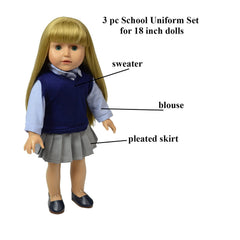 The New York Doll Collection 18-inch dolls fit with the desk and accessories.