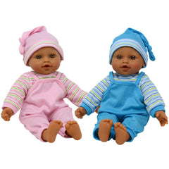 New York Doll Collection sweet Hispanic twin dolls face for imaginative play
