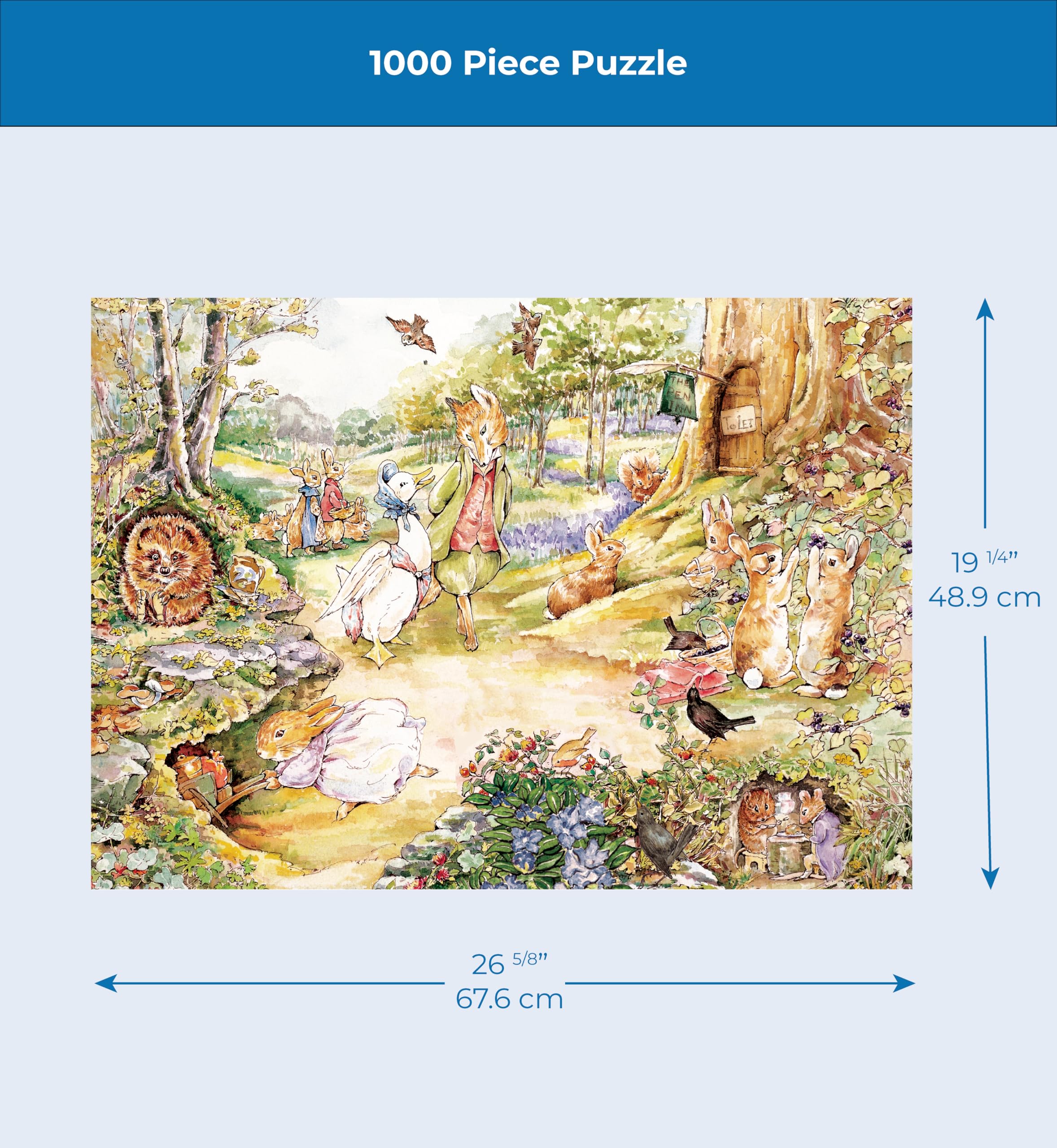 New York Puzzle Company Beatrix Potter Peter Rabbit art featured on puzzle box