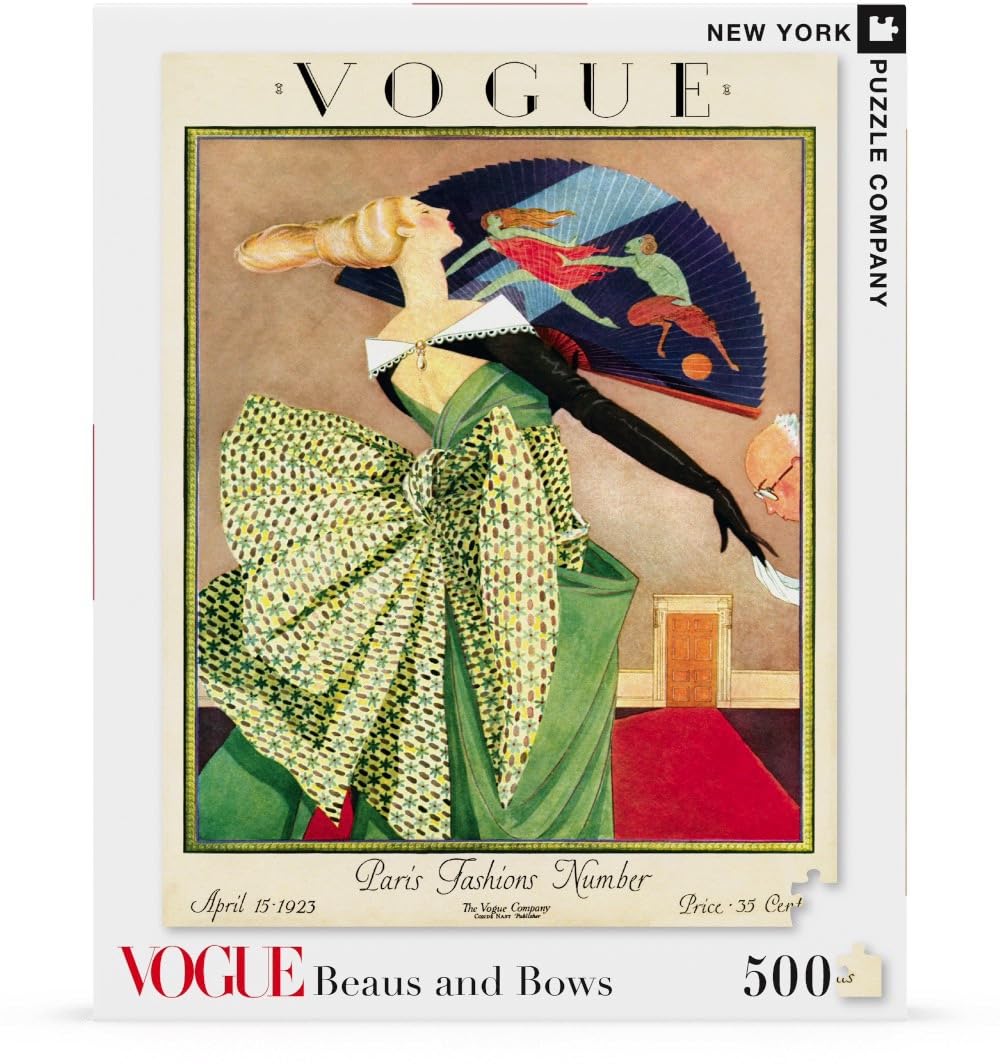 New York Puzzle Company 1923 fashion cover illustration puzzle detail for fans