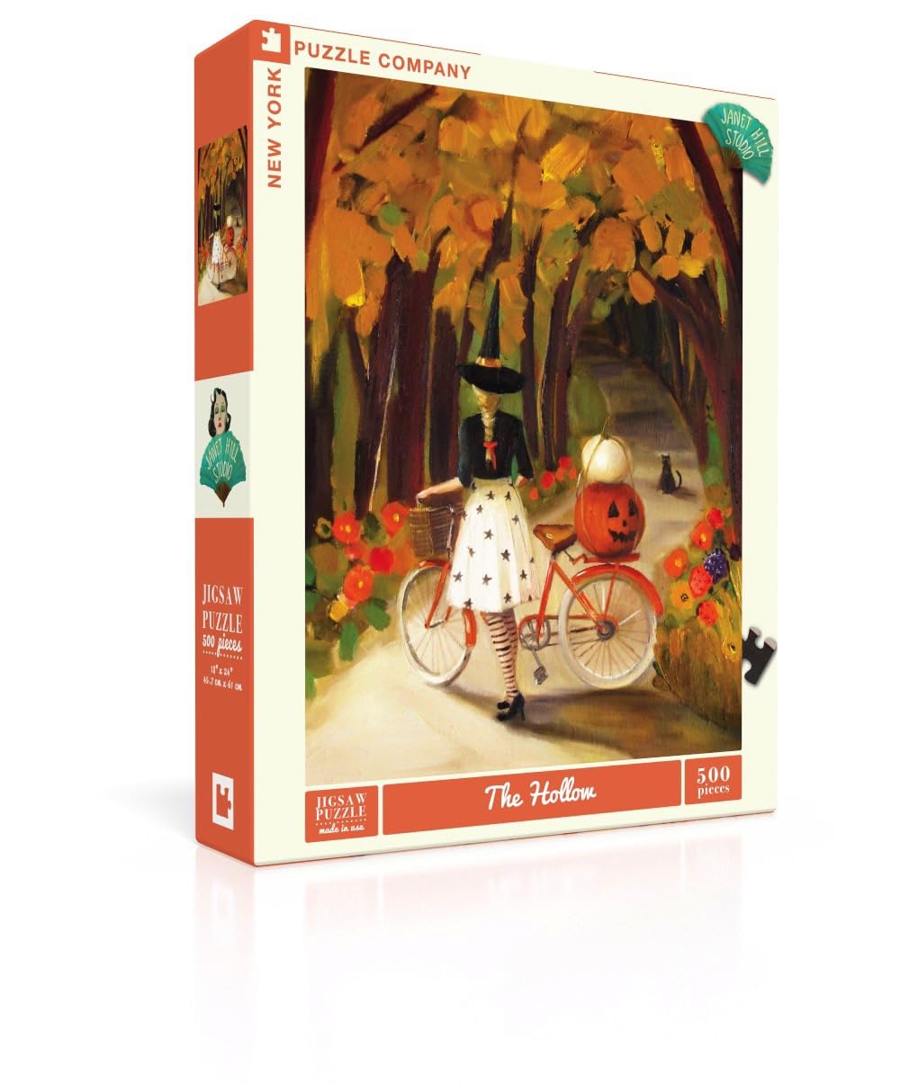 New York Puzzle Company Janet Hill The Hollow 500-piece puzzle for cozy family nights.