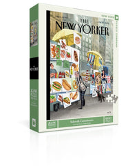 New York Puzzle Company – New Yorker sidewalk connoisseurs cover, ideal for family puzzle nights.