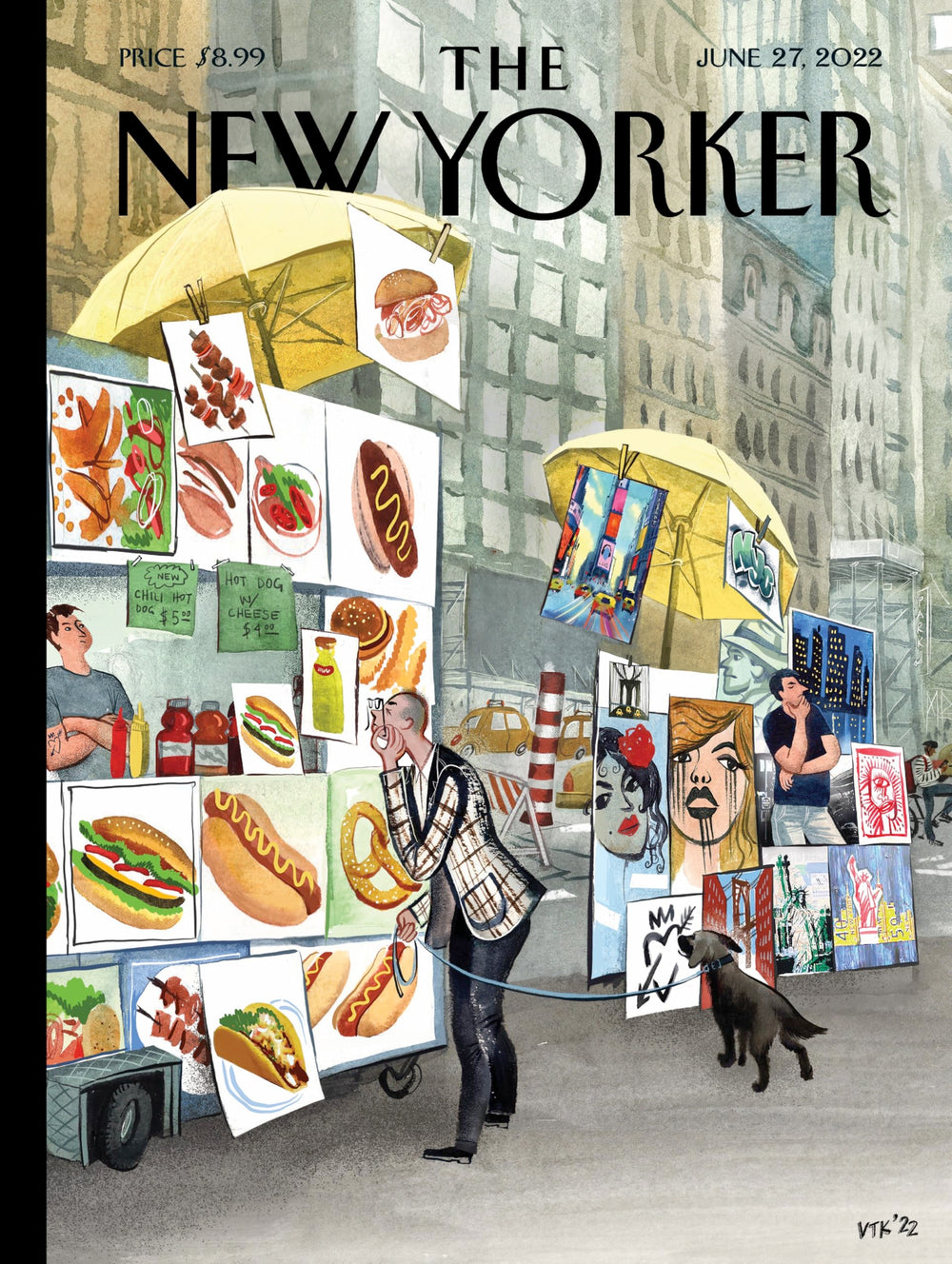 New York Puzzle Company – New Yorker sidewalk connoisseurs pieces closeup, showcasing unique die-cut shapes.