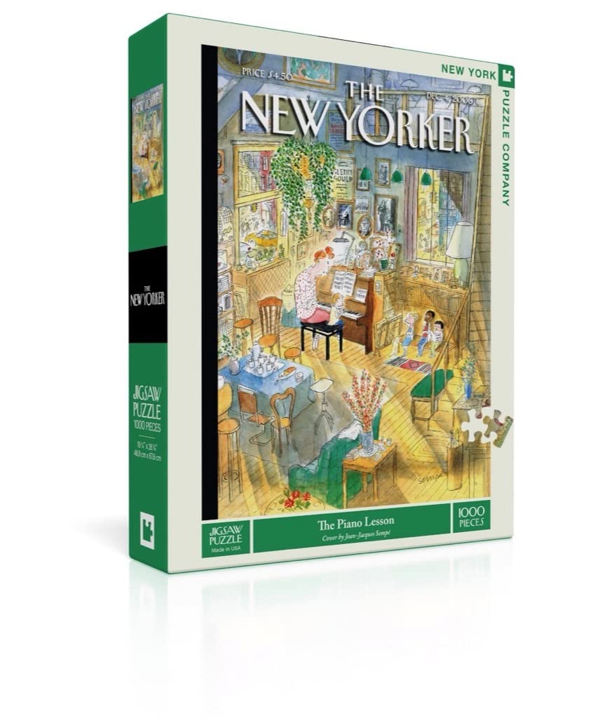 New York Puzzle Company The Piano Lesson finished 1000-piece image offers a proud display option