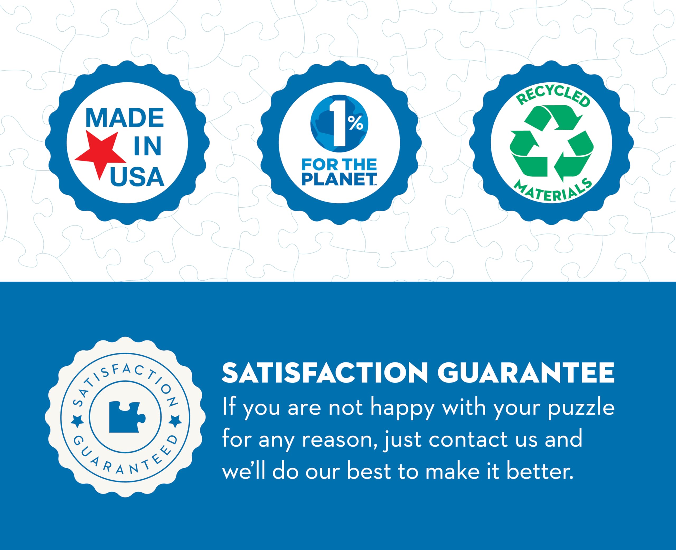 New York Puzzle Company US-made production ensures reliability and sustainable packaging