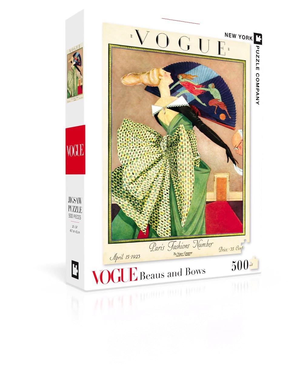 New York Puzzle Company Vogue Beaus and Bows 500-piece puzzle for adults