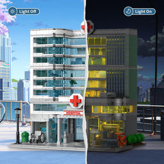 NEWABWN City Hospital lego-compatible design fits with brick collections