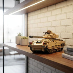 NEWABWN M2 Bradley tank toy commander hatch close-up shows authentic design