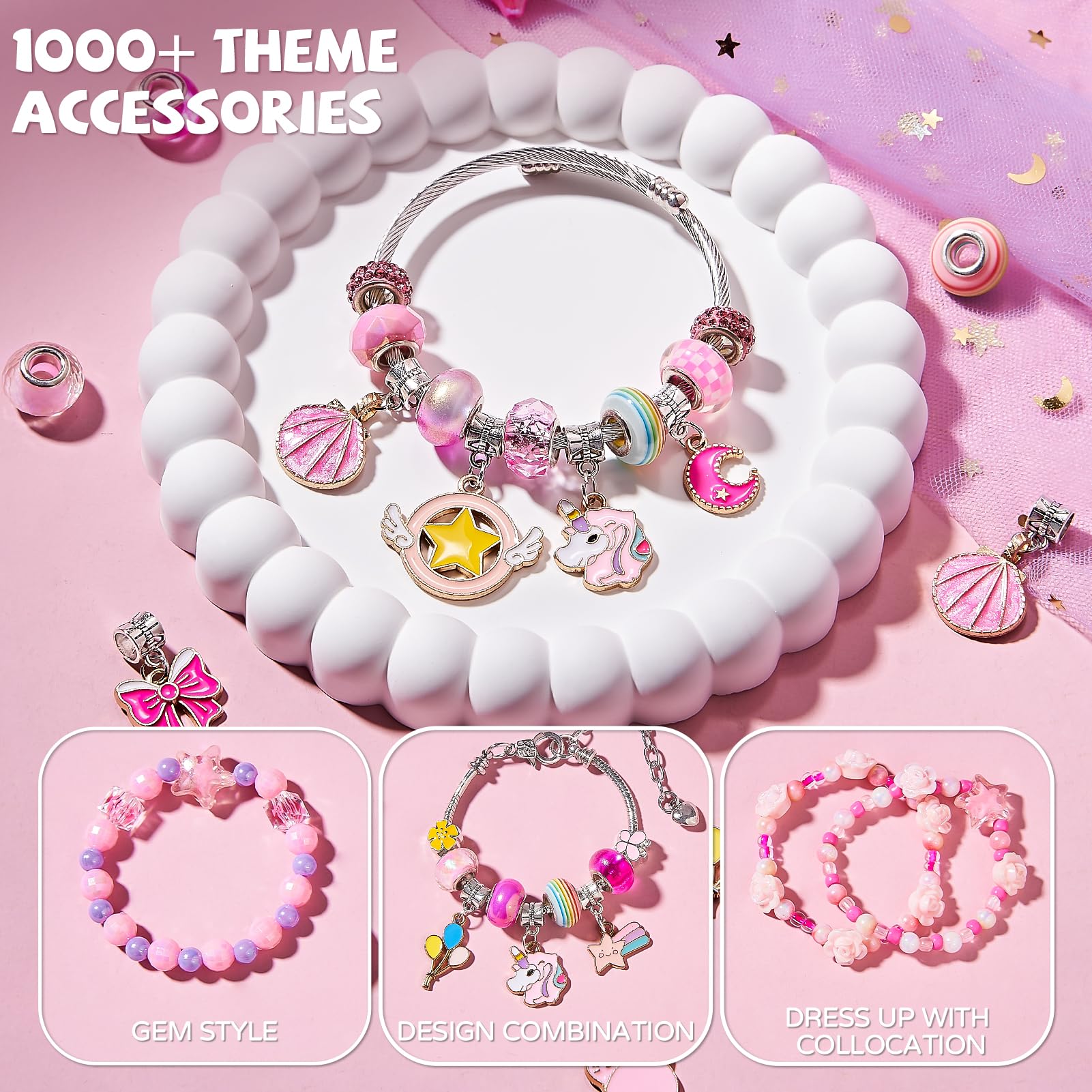 NewBandMo bead collection with charms encourages colorful, imaginative jewelry design.