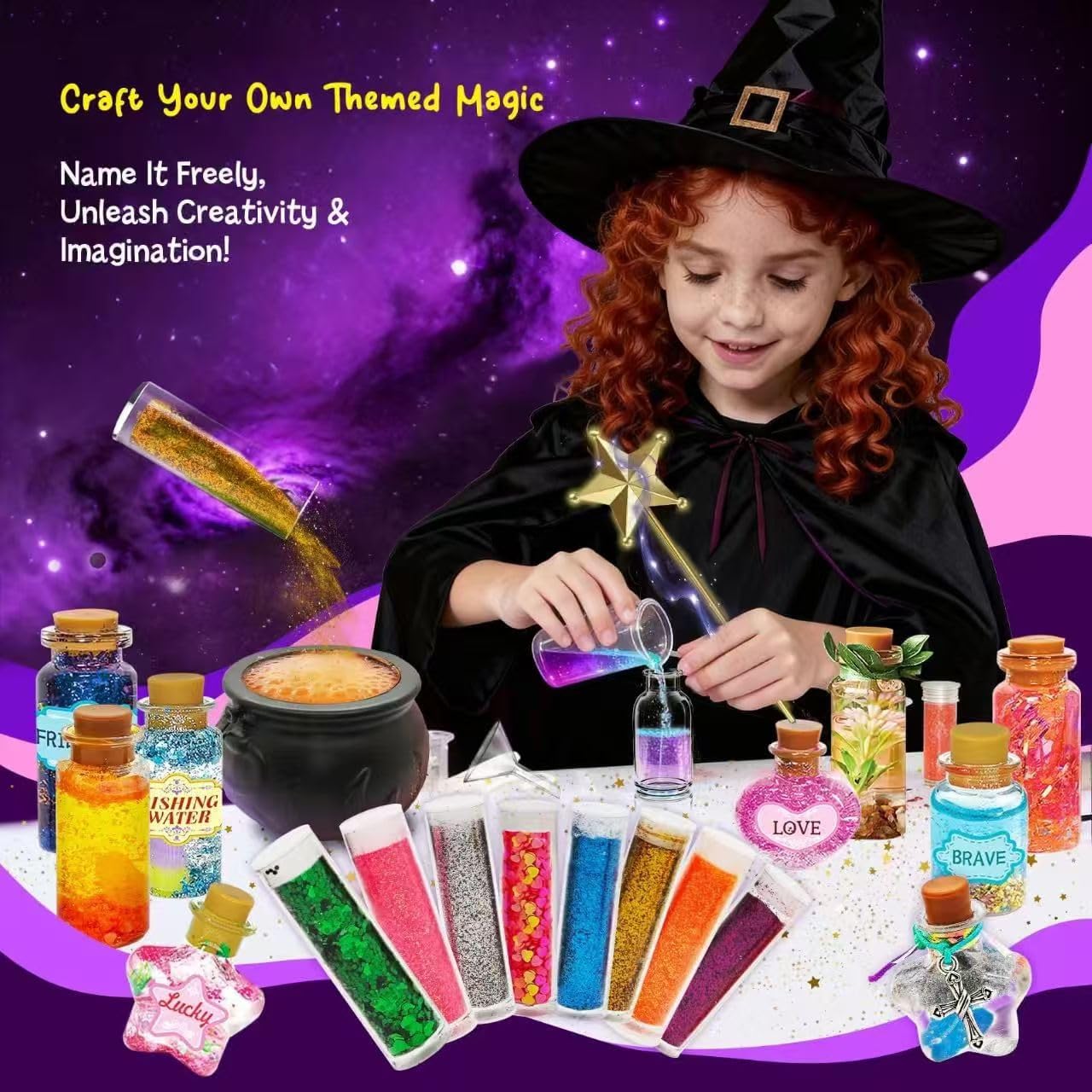 NEWCHEN Mysterious bubbles in potion kit promote curiosity through pigment effects